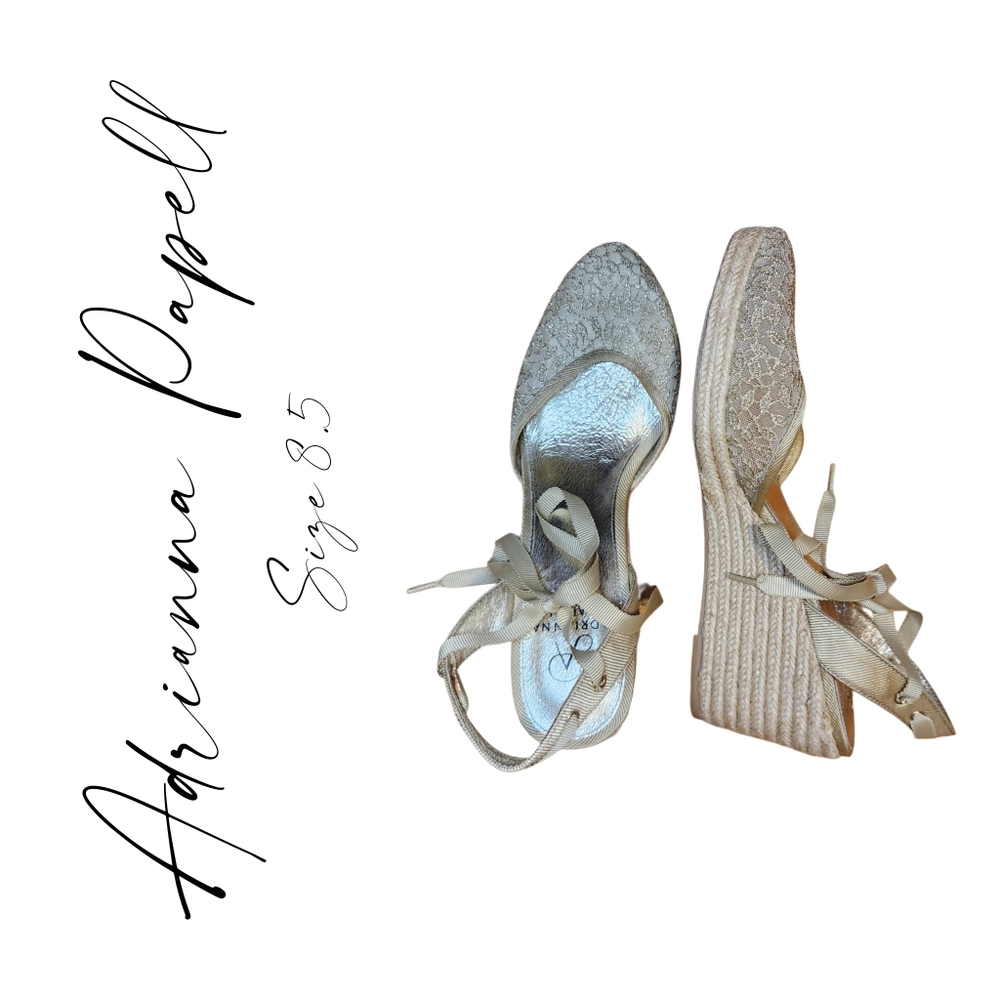 Adrianna Papell Gold Mesh Espadrille